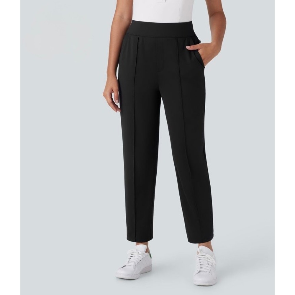 Halara NWT High Waisted Quick Dry Golf Plus Size Pants Black Size 1X